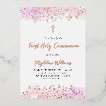 rosa vattenfärgen Första Heligan Kommunision