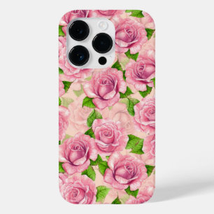 Rosa vattenfärgen ro mönster