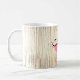 Rosa vattenfärgläppar för XOXO Kaffemugg