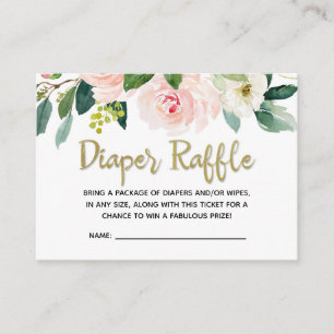  Rosa Vattenfärgning Babykläder Förkläde Raffle Tilläggskort