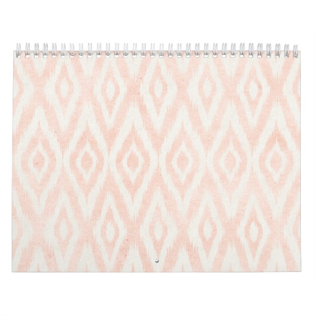  Rosa, vattenfärgsklickning, geometrisk målad utsk Kalender (Omslag)