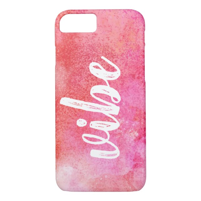 Rosa vattenfärgspensel iphone case Case-Mate iPhone skal (Baksida)