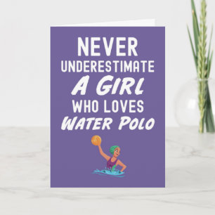 Rosa Vattenpolo-kort För Flickor Kort