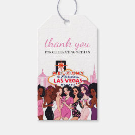Rosa Vegas Bachelorette Party Presentetikett
