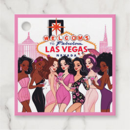 Rosa Vegas möhippa Gåvor Etiketter