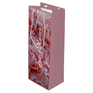 Rosa velvet blommor Mallow Gift Bag