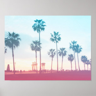 Rosa Venedig strand Poster