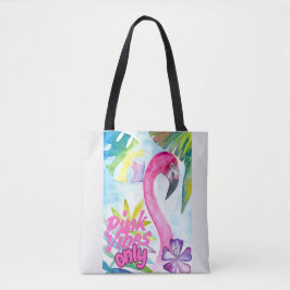 Rosa Vibrationer Endast – Rosa Flamingo Tygkasse