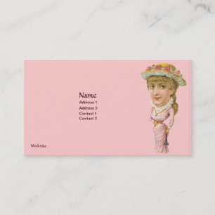 ROSA VICTORIAN ERA-AFFÄRSKORT - ANPASSADE VISITKORT