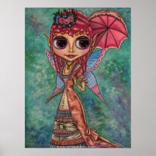 Rosa Victorian Fairy Poster