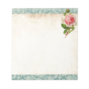 Rosa Victorian och damast Anteckningsblock