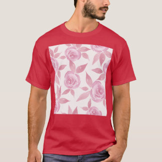 Rosa Victorian Ro Mönster T Shirt