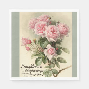 Rosa Victorianro för shabby chic Pappersservett