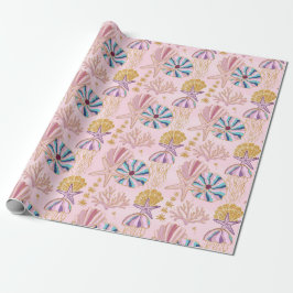 Rosa vid Girly Baby under Sea Glittery Presentpapper
