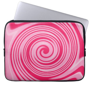 Rosa vid mönster laptop sleeve