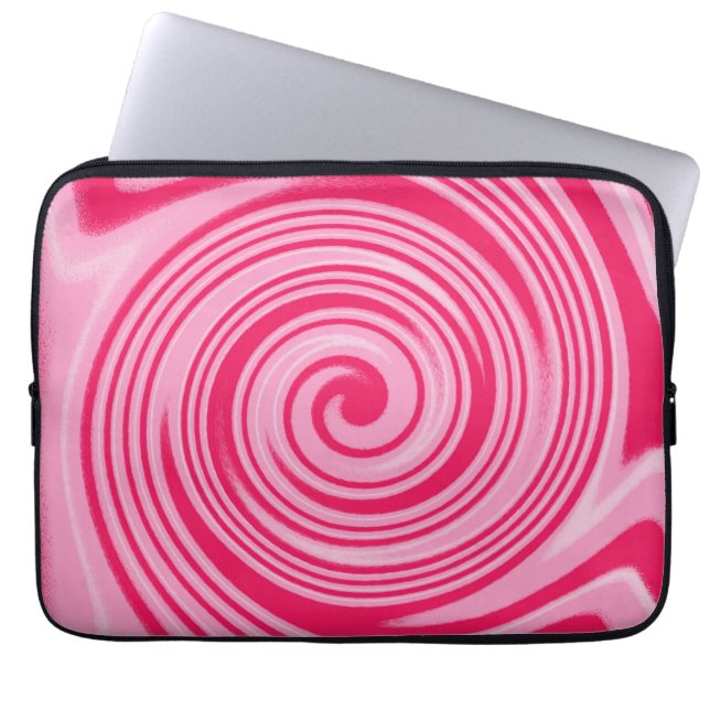 Rosa vid mönster laptop sleeve (Framsidan)