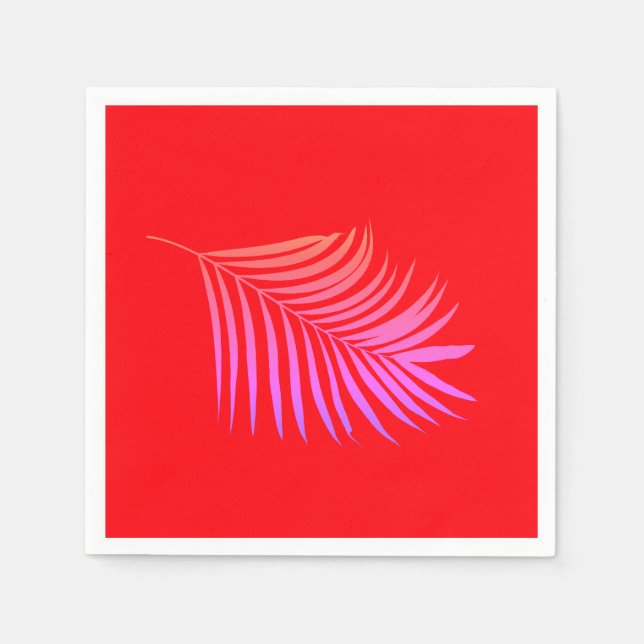 Rosa vid Orangen handflatan, Löv Födelsedag Studen Pappersservett (Framsidan)