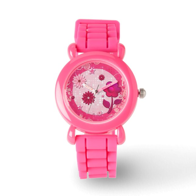 Rosa vid Play Jeweled TWEEN TONÅRING Armbandsur (Framsida)