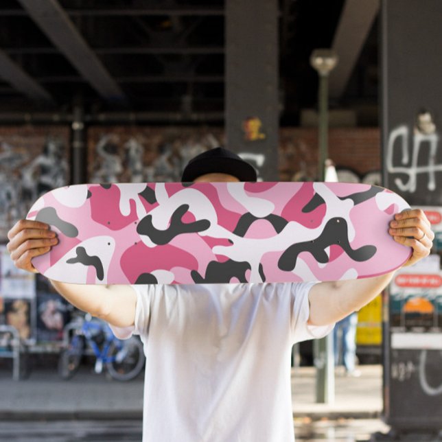 Rosa-videokamera | Skateboard (Pink Camo Skateboard Deck)