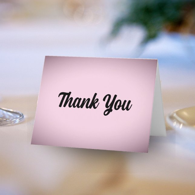 Rosa Vignette Tack Bröllop (Pink Vignette Thank You Wedding)