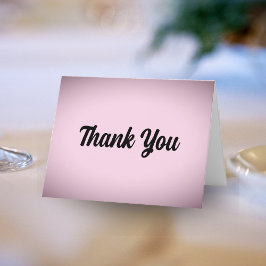 Rosa Vignette Tack Bröllop Kort