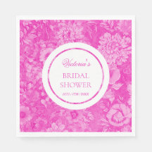 Rosa viktorianska blommor bröllopsdusch 