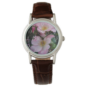 Rosa Vild Ro Flower blommigt Photo Morsa Mors dag Armbandsur