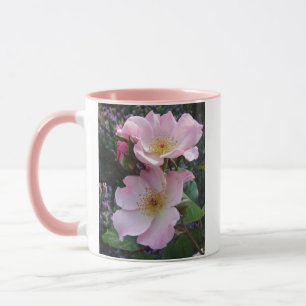 Rosa Vild Ro Flower blommigt Photo Mugg