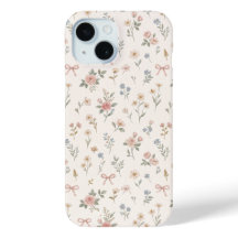 Rosa vildblomsros bågmönster telefonfodral