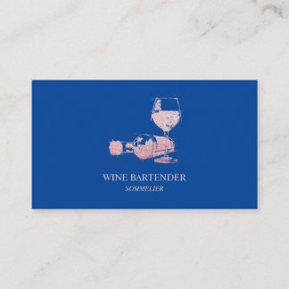 Rosa Vin Bartender Sommelier Visitkort