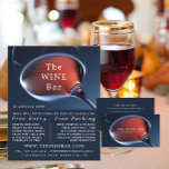 Rosa Vin Glass, Vin Pub/Winery Advertising Reklamblad<br><div class="desc">Glas av rosa Vin,  Vin Pub/Winery Advertising Flyers av Affärskortet Store.</div>