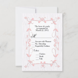 Rosa Vines on Wood OSA with Menu Choice Kort