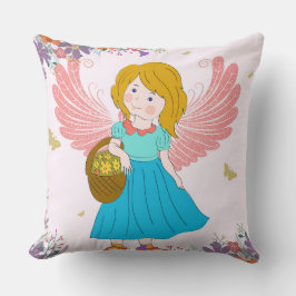 Rosa Vingar Decorative Pillow Kudde