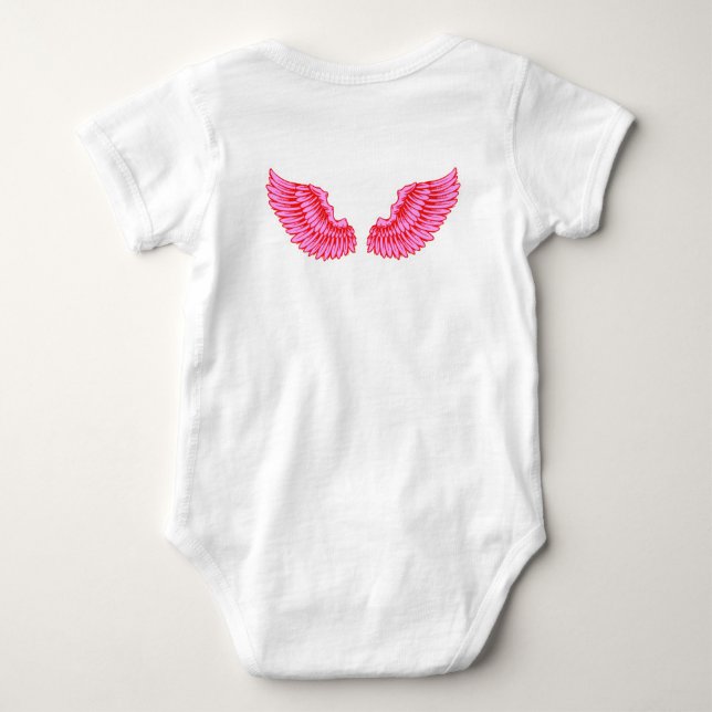 Rosa Vingar T Shirt (Baksida)