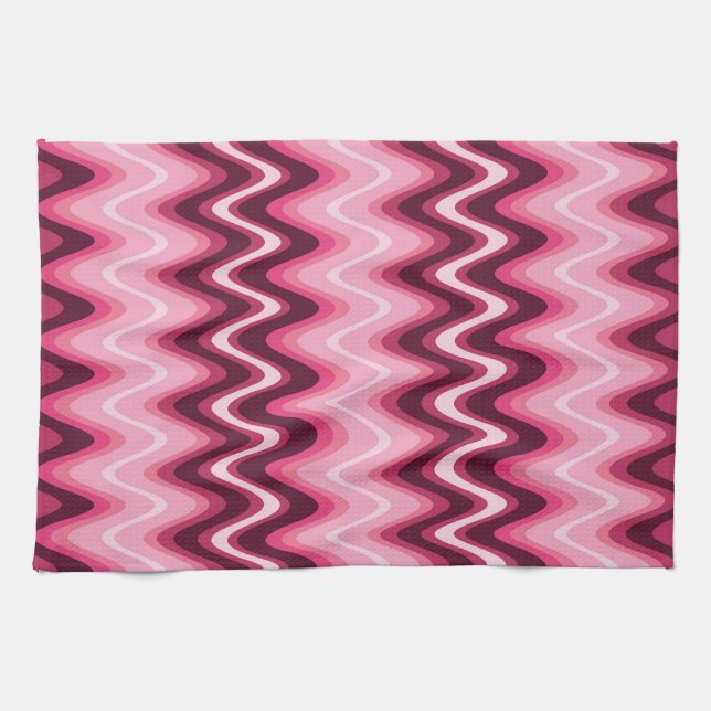 Rosa Vinkarare Kökshandduk (Horisontell)