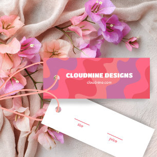 Rosa Vinkart Storlekt Prist skyddskort för kläder Litet Visitkort