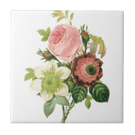 Rosa Vintage Bouquet Kakelplatta