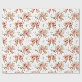 Rosa Vintage Bow Presentpapper | Presentpapper