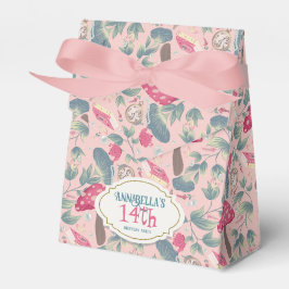 Rosa Vintage Cottagecore Svamp Födelsedag Presentaskar