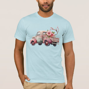 Rosa Vintage Farmers Lastbil T Shirt