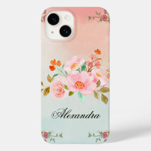 Rosa Vintage Flowers, blomningsblommor
