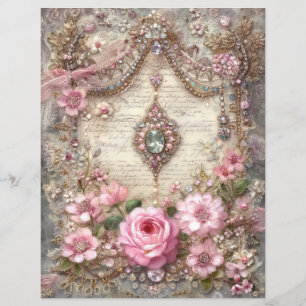 Rosa Vintage Junk Journal Scrapbookpapper