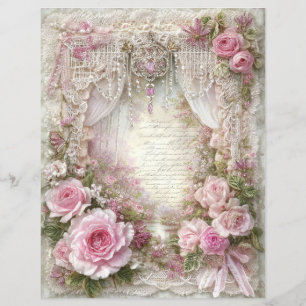 Rosa Vintage Junk Journal Scrapbookpapper