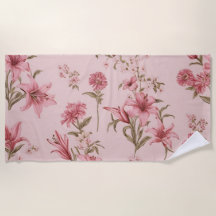 Rosa Vintage Liljor Blommig Cottagecore