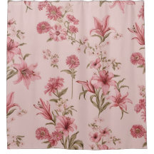 Rosa Vintage Liljor Blommig Cottagecore