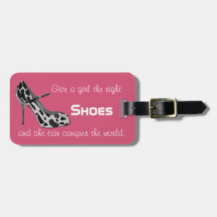 Rosa Vintage Luggage Tag Bagagebricka