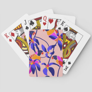 Rosa Vintage Parrots: Exotisk, sömlös illustration Casinokort