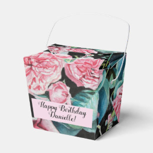 Rosa Vintage Ro Blommigt Tea Party-kummelns favori Presentaskar