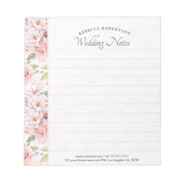 Rosa vintage ro mönster anteckningsblock