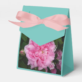 Rosa Vintage Rose Party Tårta Förmån Box Presentaskar